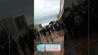 Social Security Org retirees rally outside the bureau in Tabriz, East Azarbaijan; October 31, 2021