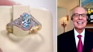 Vault Santa Maria Aquamarine Ring, 14K Gold on QVC