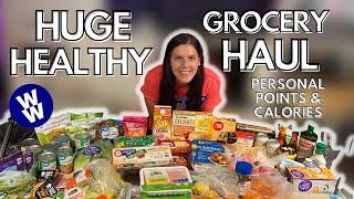 HUGE WALMART HEALTHY GROCERY HAUL | My Weight Loss Journey | WW personalpoints & calories