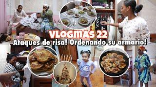 VLOGMAS 22 RISA TOTAL ORDEN ARMARIO DE MI MAMÁ RECETA PANQUEQUES REGALO ROPA A TÍA | 22 Dic 2024