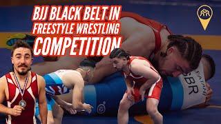 BJJ Black Belt in Freestyle Wrestling Competition!