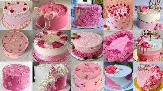 Simple Pink Cake Design/Pink Colour Cake Designs/Birthday/Birthday Cake Designs For Girl/Cake Design