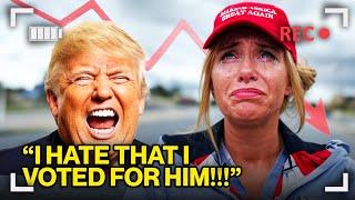 Watch MAGA Voter CRY as She Realizes TRUMP SCREWED HER OVER