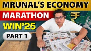 Economy Current Affairs Marathon Win25 Part-1 for UPSC by Dr. Mrunal Patel @TheMrunalPatel