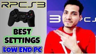 RPCS3 best settings for Low end PC