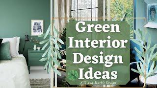 Green and Emerald Decoration Ideas | Green Interior Designs | Neo Mint Color Trends for 2020