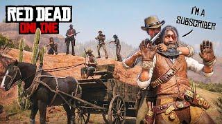 We Accidently Robbed A Subscriber's Wagon!  |  RED DEAD ONLINE