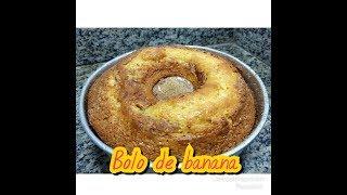 Bolo de banana no liquidificador