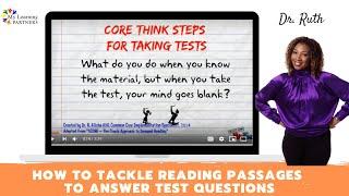 Core Think Steps for Taking Tests