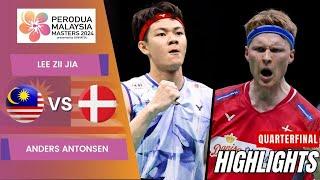 Lee Zii Jia (MAS) vs Anders Antonsen (DEN) - QF | Malaysia Masters 2024