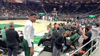 Giannis Antetokounmpo meets Little Gianni Scott on her 1st birthday!