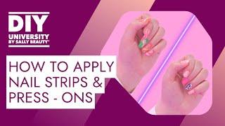 Temporary Nails Tutorials: Press-ons, Stickers and Strips | DIY University by Sally Beauty