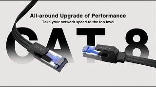 UGREEN Cat 8 Ethernet Cable | 40Gbps 2000Mhz Internet Cable