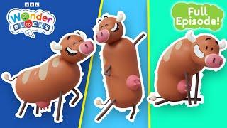 Cow's Craziest Challenges!  | Coding for Kids | @Wonderblocks