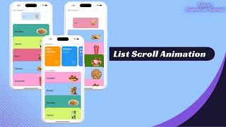 Flutter Animation - List Scroll
