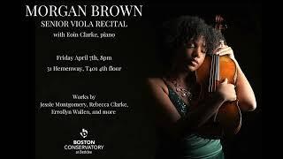 Morgan Brown's Senior Recital, viola