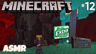 ASMR Gaming: Minecraft EP.12 | RAIDING A BASTION! (Whispering, Keyboard Sounds, Chewing Gum)