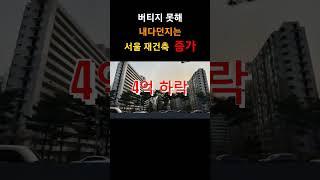 버티다 버티다 결국 손절, 서울재건축