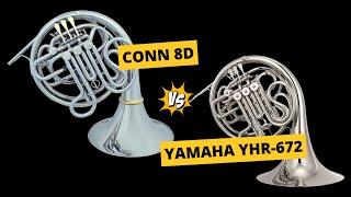 Yamaha YHR-672 vs. Conn 8D: Battle of the Kruspe-wrap French Horns! 