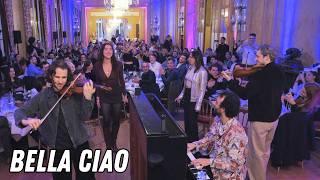 200 guests shocked by INSANE Bella Ciao flashmob!! 