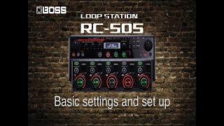 Boss RC-505 How to Basic Set Up