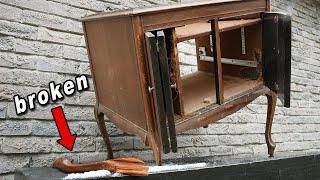 Antique Record Player Cabinet Restoration - It plays music again :)
