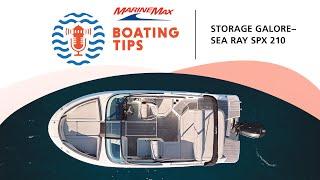 Storage Galore | Sea Ray SPX 210 | Boating Tips