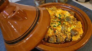 Tajine de kefta aux oeufs طاجين الكفتة بالطماطم والبيض