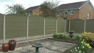 Affordable Composite Fencing, Eco Fencing, Before and After - Available from Trade SuperStore Online