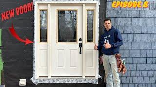 Installing A New Front Door (episode 8)#bvisbuilds #diy #frontdoor #farmhouserenovation #carpentry