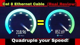 Cat 8 Ethernet Cable (Real Review) Quadruple your Speed!