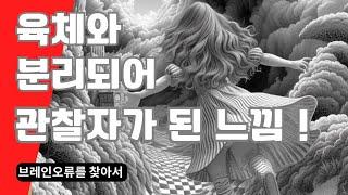 육체와 분리되어  관찰자가 된 느낌 ! - 이인증