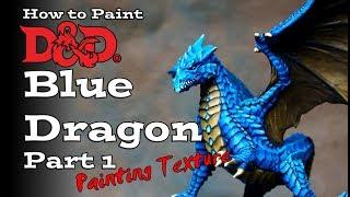 How to Paint a D&D Blue Dragon Part 1