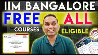 5 BEST IIM Bangalore FREE Courses with Certificate | Free Courses with Certificates 2024