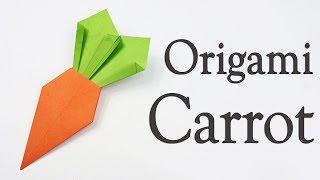 How to Make a Paper Carrot - Easy Origami Carrot Tutorial