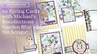 60 Cards from 12x12 Paper | Spring Collection Michaels Recollections