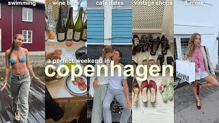 copenhagen vlog | vintage shopping, morning swims, cafe dates, prepping for CPHFW & more