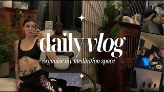 creating a safe meditation space // vlog