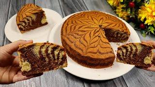 Tea Time Marble Cake Recipe | Tea Cake Recipe By Tasty Food With Maria | Homemade Tea Cake