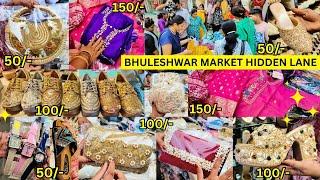 Bhuleshwar Market Hidden Lane | Festive Special Kurtis |Handwork Bags & Footwear | #streetshopping