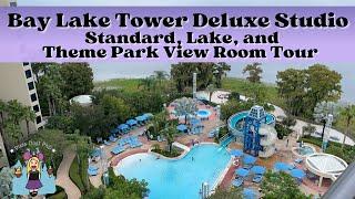 Bay Lake Tower Deluxe Studio Room Tour | Standard, Lake, & Theme Park View | Disney Vacation Club