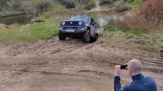 Suzuki Jimny winch action .