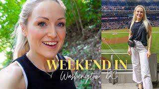 DC WEEKEND | Baseball game, hiking in Rock Creek Park, making Greek food, outdoor opera | Vlog #7