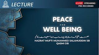 Peace and Well-Being in Islam | The Path to Tranquility | Hazrat Mufti Salahuddin Sahib Qasmi