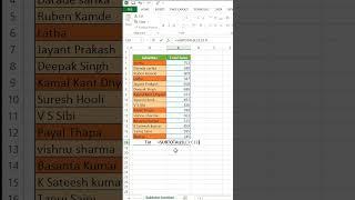 How to use subtotal with filter function in Excel tips and tricks #exceltips #tutorial #shortvideo
