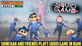 Shinchan and his friends plays squid game in bgmi  | shinchan plays squid game | bgmi squid game