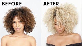 HOW TO LEVEL UP YOUR CURLS | PRAVANA'S PURE LIGHT ULTRA LIGHTENER™| BLONDE  CURLY HAIR