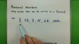 Basic Math - Types of numbers