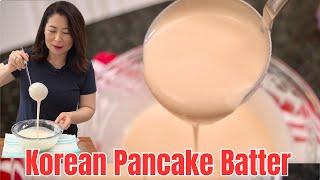 How To Make Korean Pancake Batter Mix From SCRATCH! [Korean Pancake Batter Recipe] 부침개 반죽 만들기