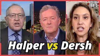 Katie Halper SHUTS UP Alan Dershowitz on Piers Morgan